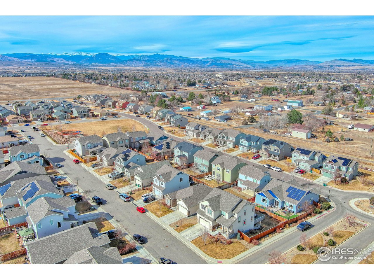 810 Ranchhand Drive Berthoud, CO 80513 - Photo 39 of 40 Aerial view looking northwest.