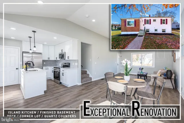 a view of kitchen and windows