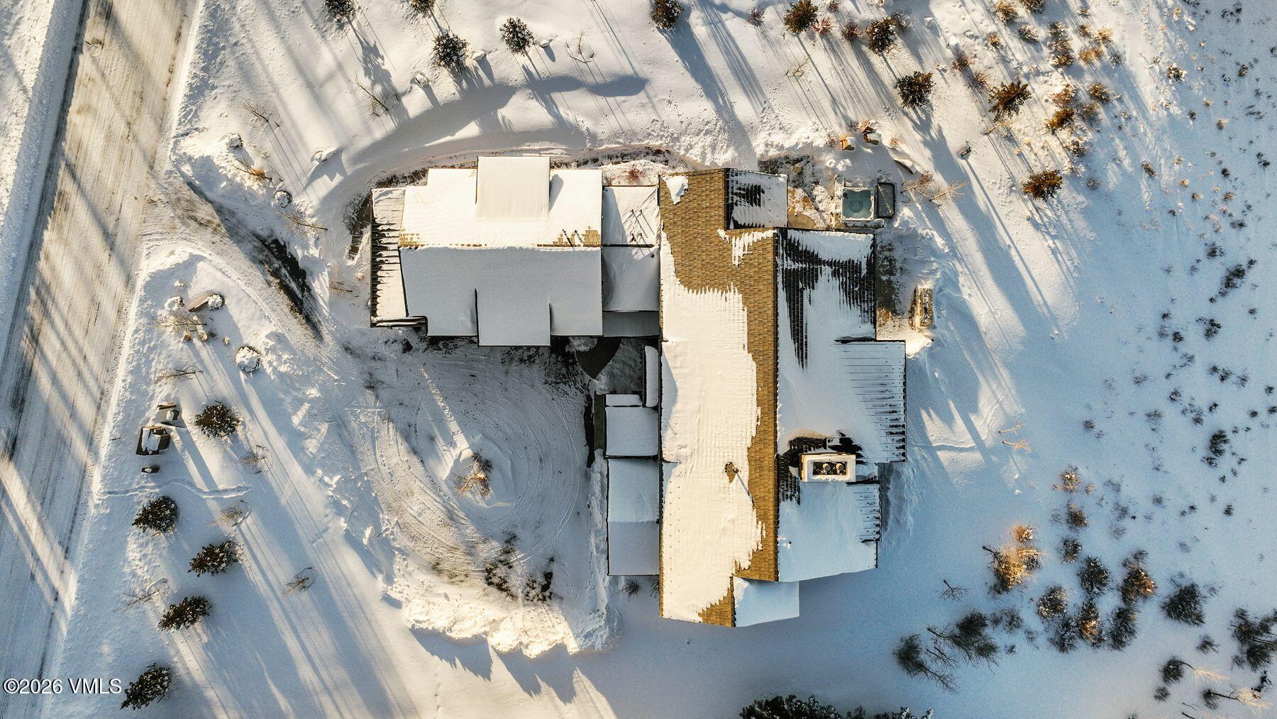 145 Gore Trail Edwards, CO 81632 - Photo 67 of 77 Overhead Wintertime View