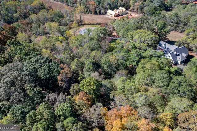 a view of yard covered with snow