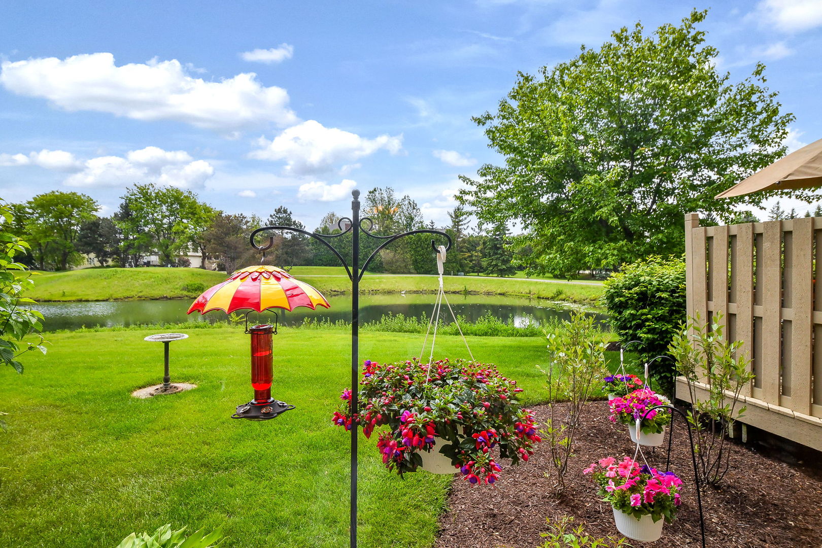26W199 Klein Creek Drive Winfield, IL 60190 - Photo 22 of 29 a view of a garden with sitting area