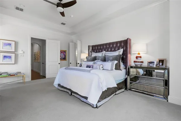 a spacious bathroom with a double vanity sink mirror and double