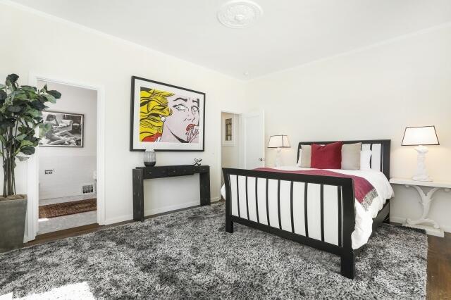 780 Mission Canyon Road Santa Barbara, CA 93105 - Photo 23 of 97 a bedroom with a bed and a window