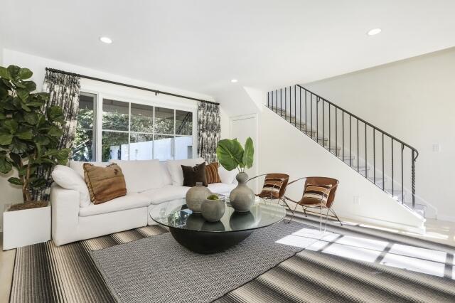 780 Mission Canyon Road Santa Barbara, CA 93105 - Photo 58 of 97 a living room with furniture and wooden floor