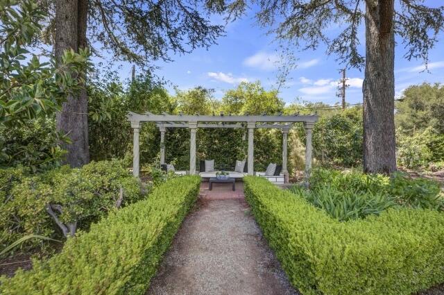 780 Mission Canyon Road Santa Barbara, CA 93105 - Photo 87 of 97 a view of a garden with pathway