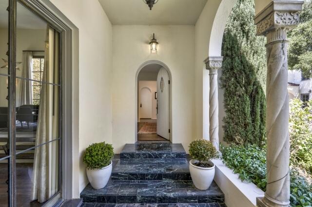 780 Mission Canyon Road Santa Barbara, CA 93105 - Photo 9 of 97 a front view of a house with a potted plant