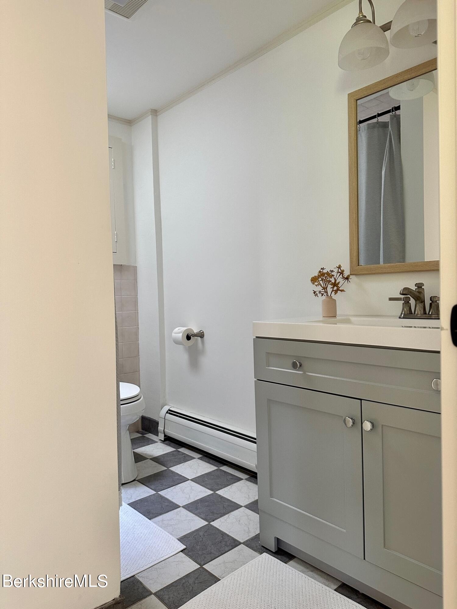 5 Cherry Hill Road Stockbridge, MA 01262 - Photo 21 of 39 a bathroom with a sink a toilet and a mirror