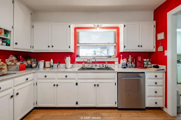 a room with storage and utility