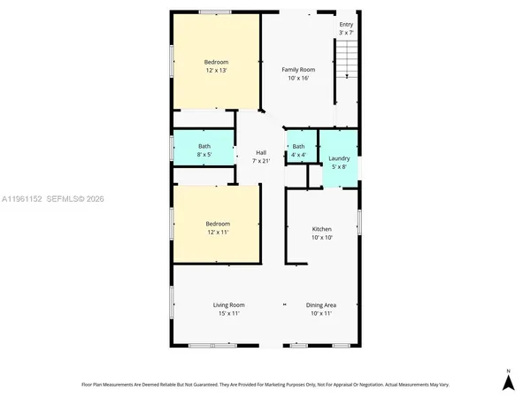 $2,950 | 1281 West 42nd Street, Unit 1, Hialeah, FL 33012