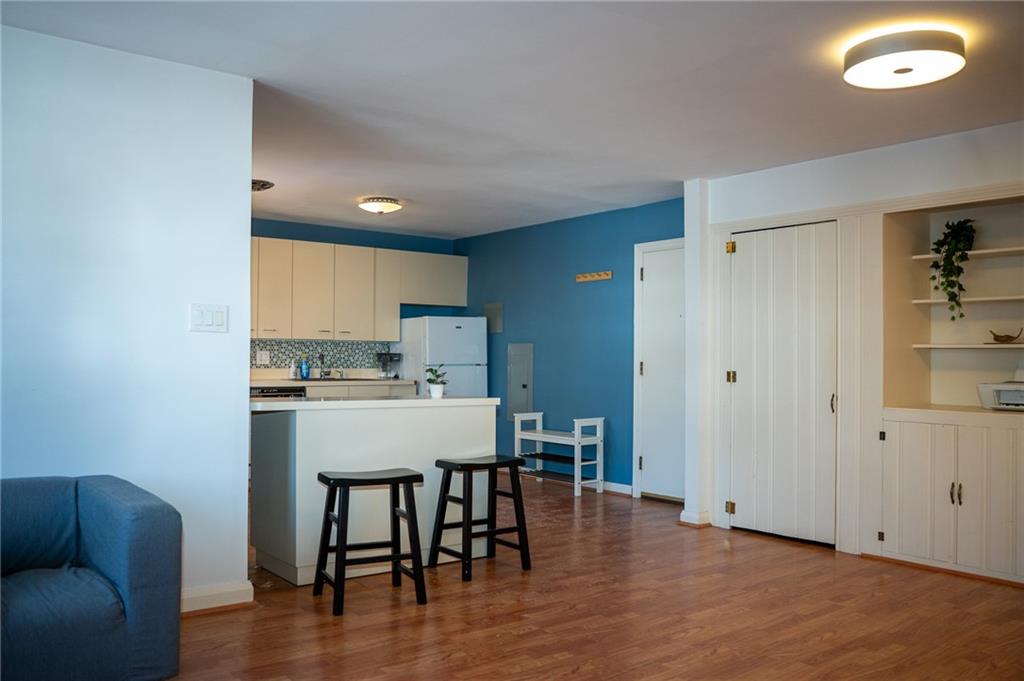 5025 Fifth Avenue, Unit 3F Pittsburgh, PA 15232 - Photo 5 of 22 a view of kitchen with furniture and wooden floor