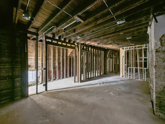 a view of under construction room and staircase