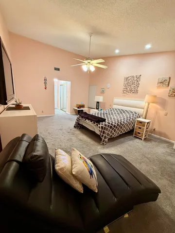 an entryway door with a hallway in a house