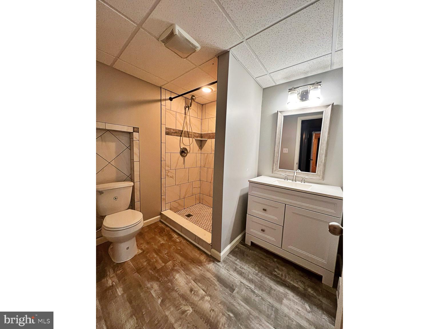1147 Cardigan Road Middletown, DE 19709 - Photo 28 of 32 a bathroom with a granite countertop sink mirror vanity and toilet