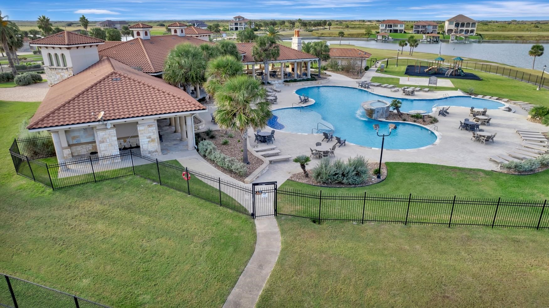 0 West Lago Loop Road Port O'Connor, TX 77982 - Photo 12 of 15 an aerial view of a house with outdoor seating