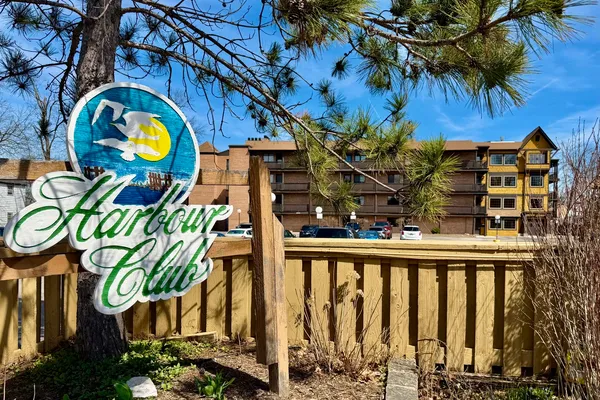 a view of a sign on a wall