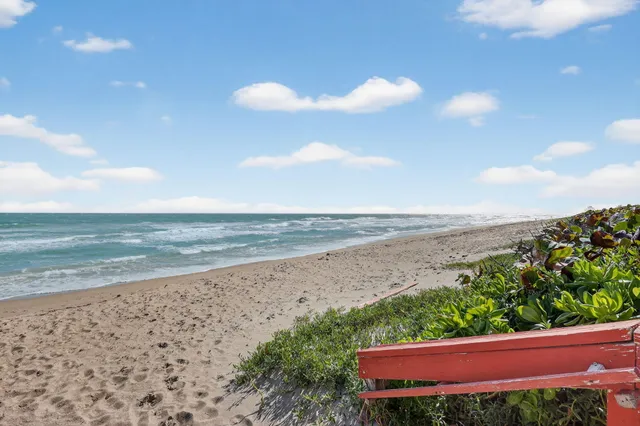 a view of an ocean and beach