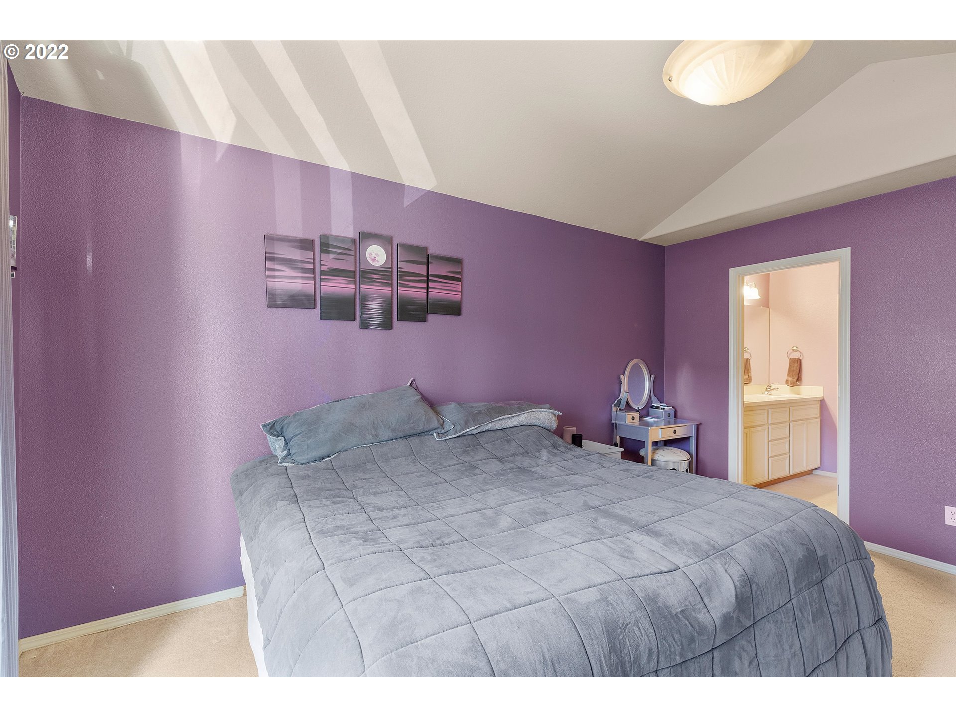 40310 Dubarko Road Sandy, OR 97055 - Photo 15 of 23 a bed room with a bed and a lamp
