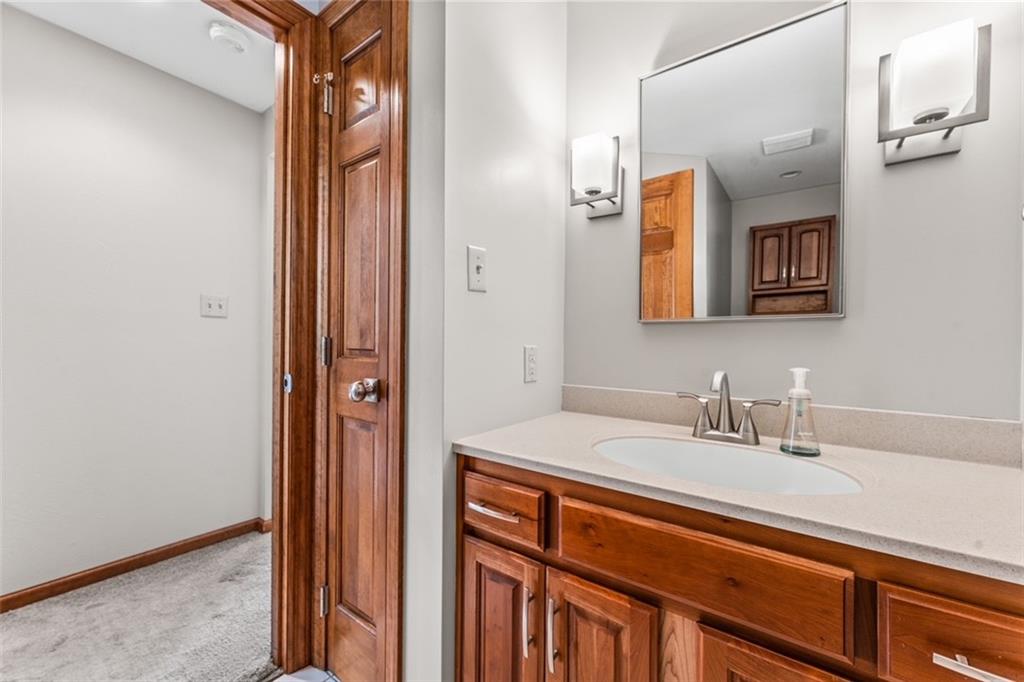 120 Timothy Road Gibsonia, PA 15044 - Photo 23 of 50 a bathroom with a sink and a mirror