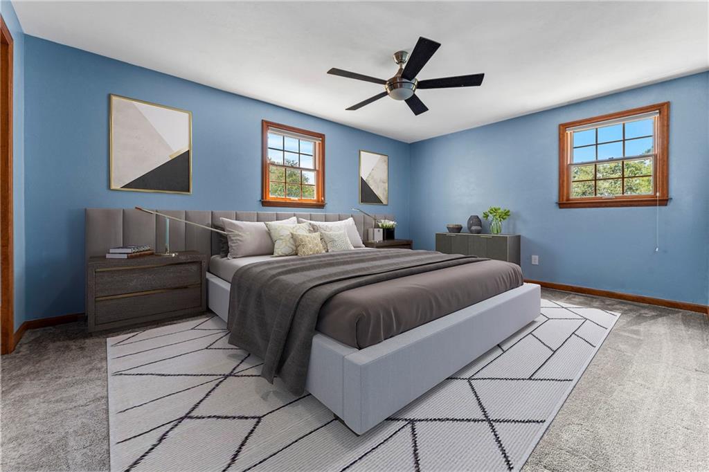 120 Timothy Road Gibsonia, PA 15044 - Photo 29 of 50 a bedroom with a bed and a painting on the wall