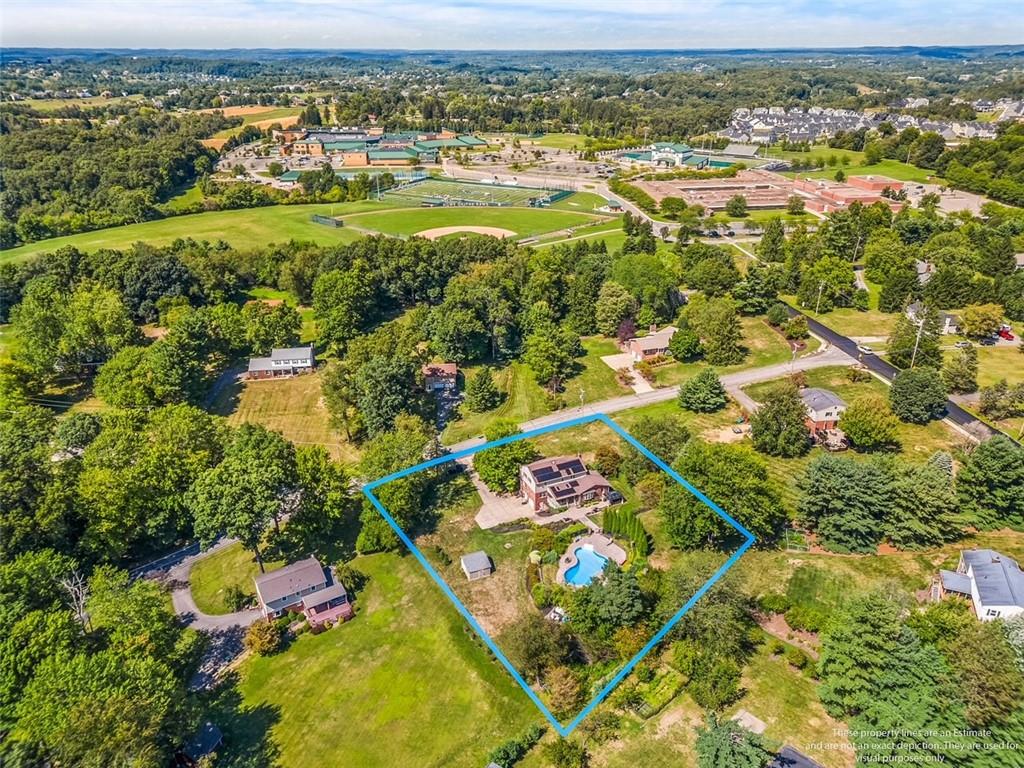 120 Timothy Road Gibsonia, PA 15044 - Photo 49 of 50 an aerial view of residential houses with outdoor space and trees