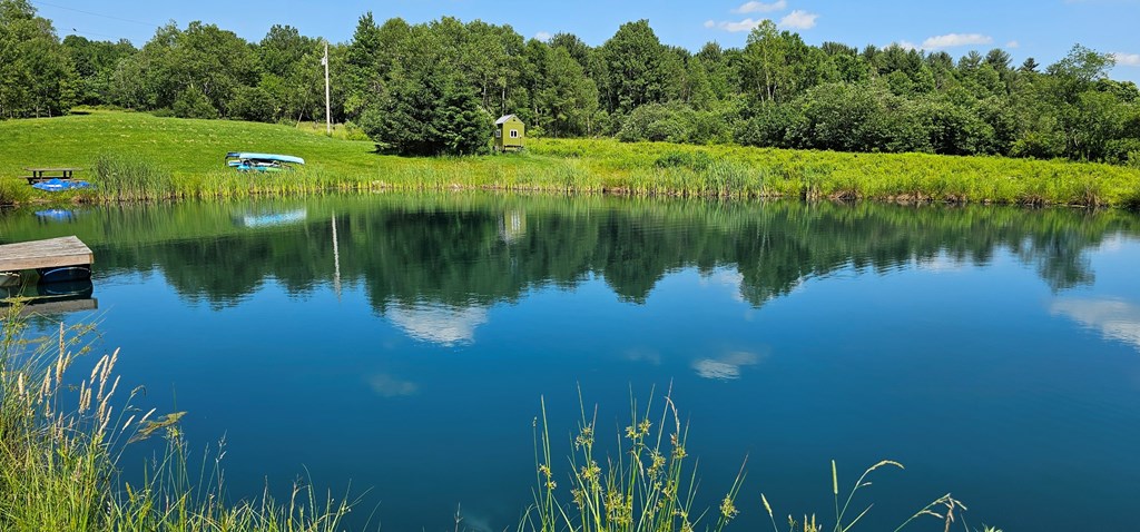 2761 Bush Road Spring Creek, PA 16436 - Photo 10 of 86 a view of a lake with a yard and large trees