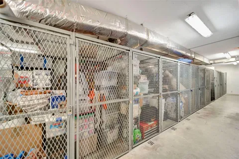 a view of a bike garage