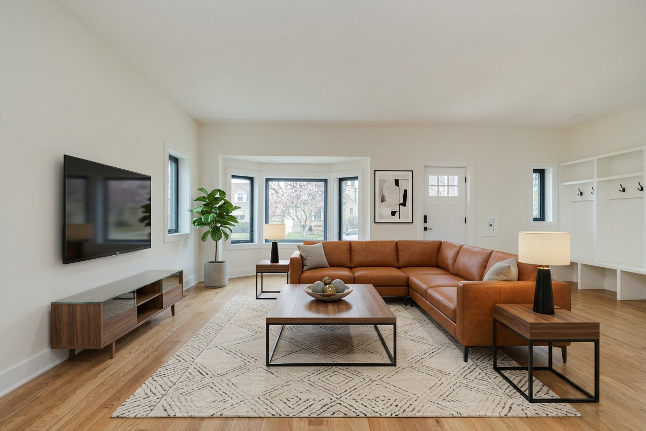 2247 South 6th Avenue North Riverside, IL 60546 - Photo 4 of 57 a living room with furniture and a flat screen tv