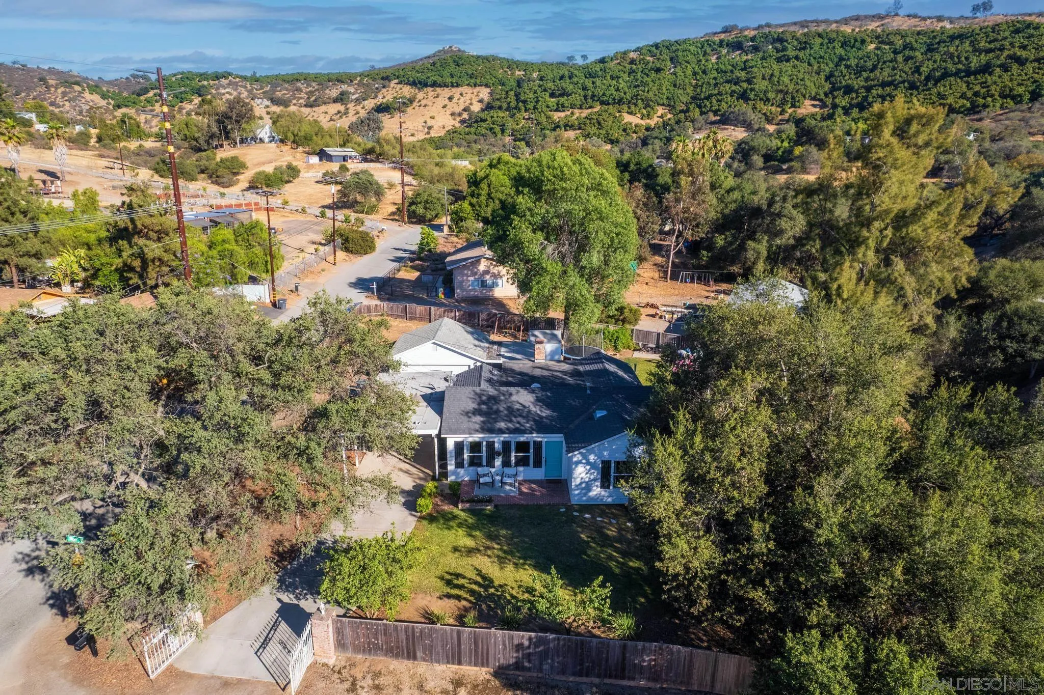 14409 Rios Canyon Road El Cajon, CA 92021 - Photo 46 of 47 an aerial view of residential houses with outdoor space