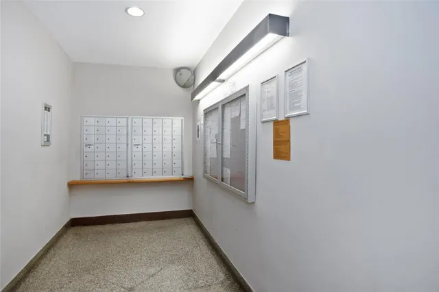 a view of hallway with stairs