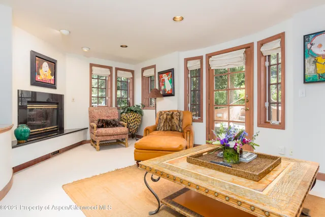 a bedroom with a bed and furniture