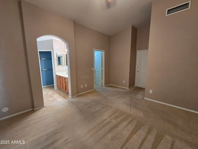 a view of a room with closet