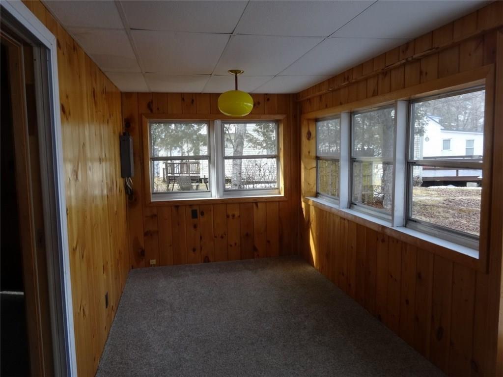 Enclosed sun porch.