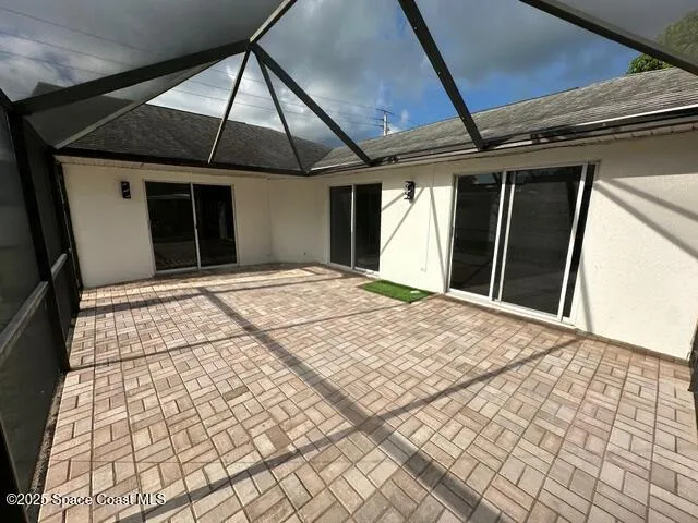 a backyard of a house