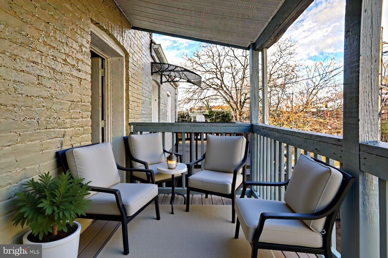 1210 Whitelock Street Baltimore, MD 21217 - Photo 34 of 51 Virtual Stagged of balcony Opt 1