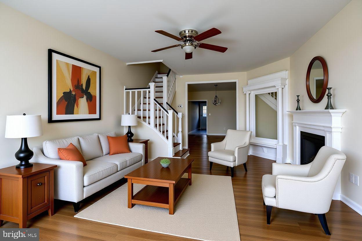 1210 Whitelock Street Baltimore, MD 21217 - Photo 6 of 51 Virtual Stagged Image of Living Room - Opt 1