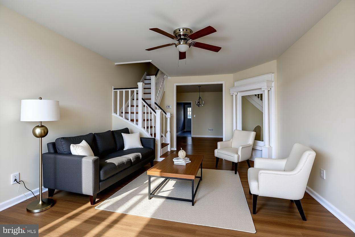 1210 Whitelock Street Baltimore, MD 21217 - Photo 8 of 51 Virtual Stagged Image of Living Room - Opt 2