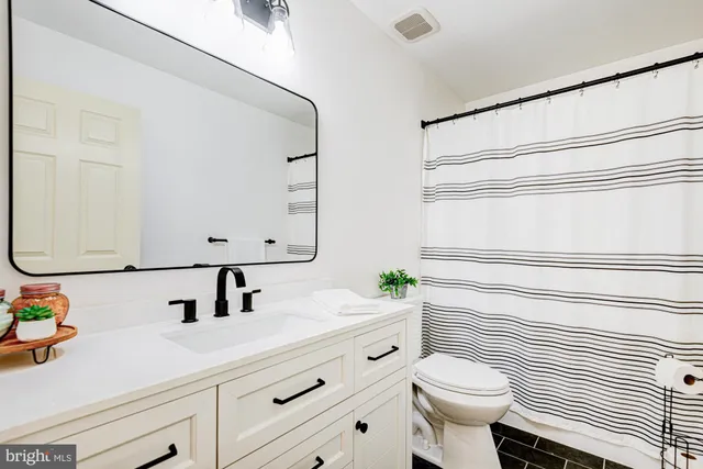 an aerial view of a highlighted house