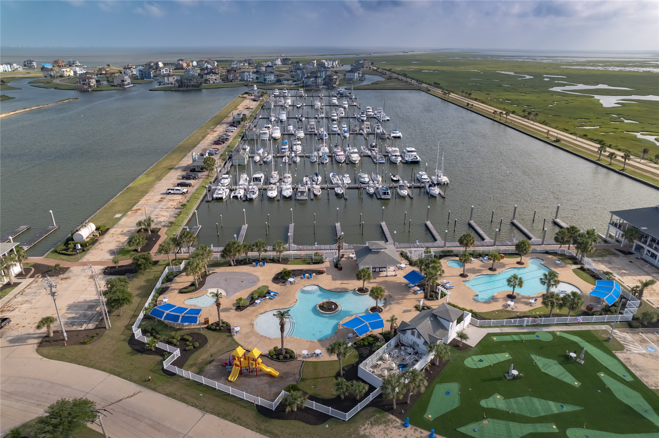 5 Largo Hitchcock, TX 77563 - Photo 16 of 22 a aerial view of a house with a ocean view