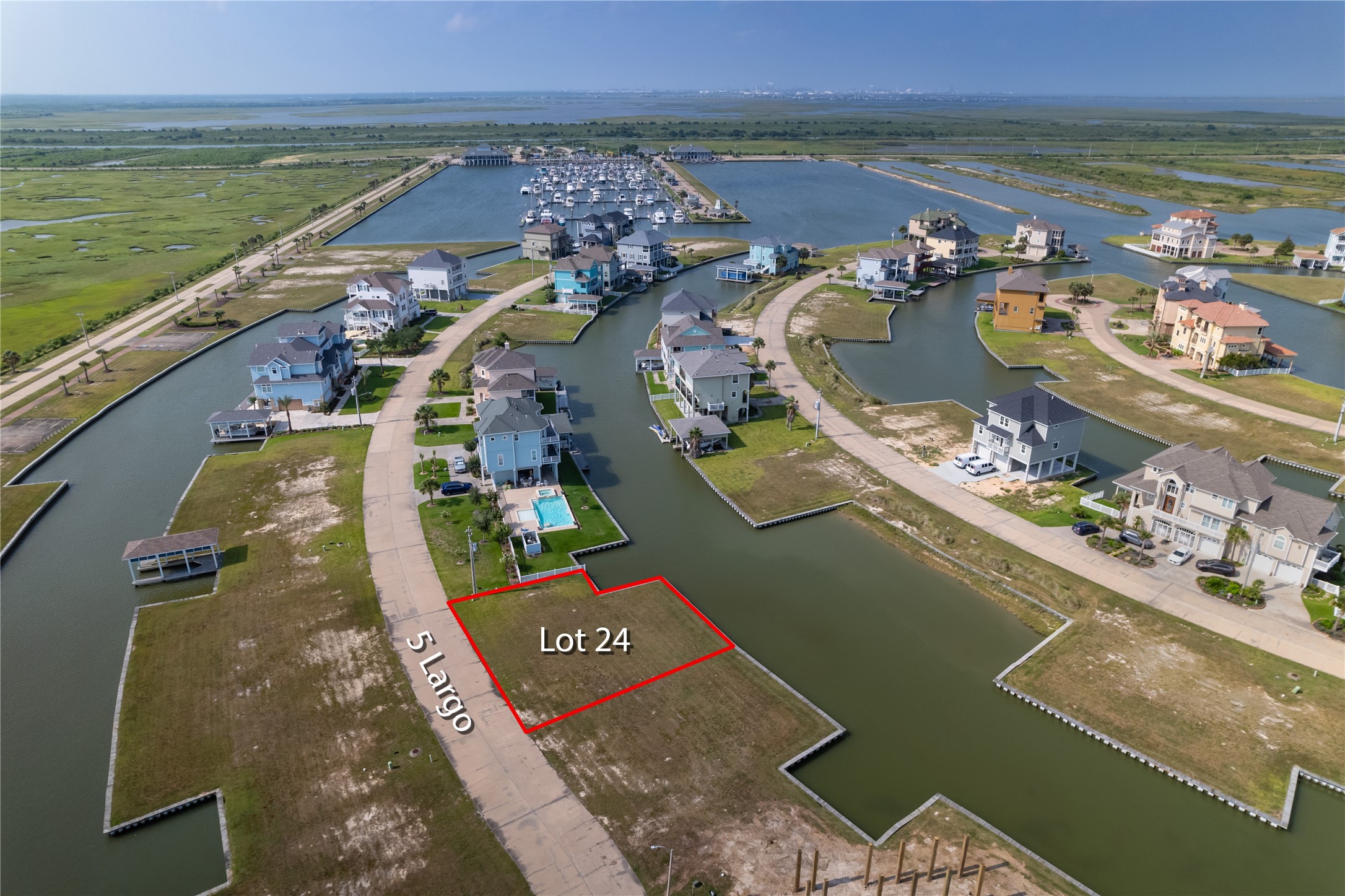 5 Largo Hitchcock, TX 77563 - Photo 3 of 22 an aerial view of a house with a ocean view