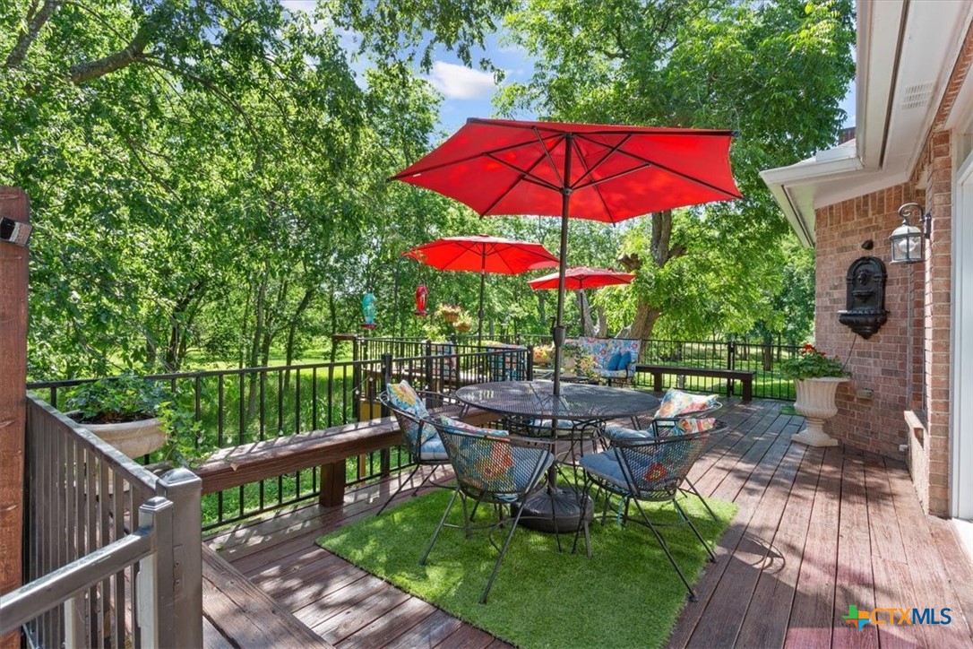 200 Carriage House Road Salado, TX 76571 - Photo 32 of 43 Covered deck oasis.