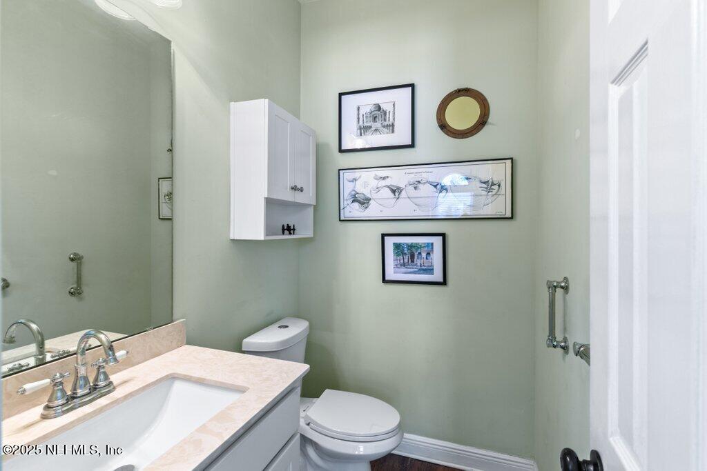 2307 Beachcomber Trail Atlantic Beach, FL 32233 - Photo 24 of 75 a bathroom with a toilet and a sink