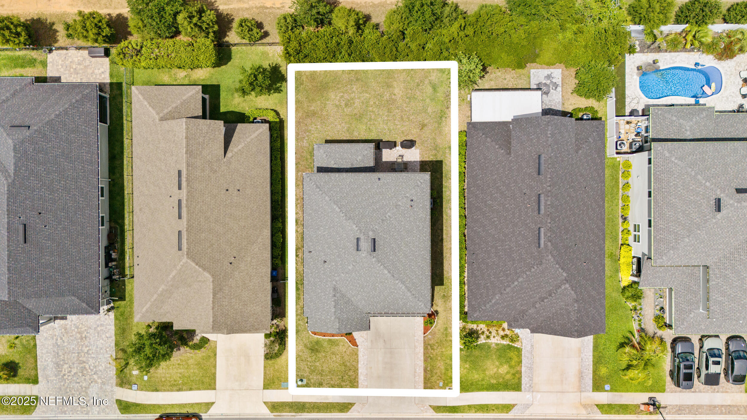 513 Sandstone Drive St. Augustine, FL 32086 - Photo 50 of 56 aerial view of a house with a garden and plants