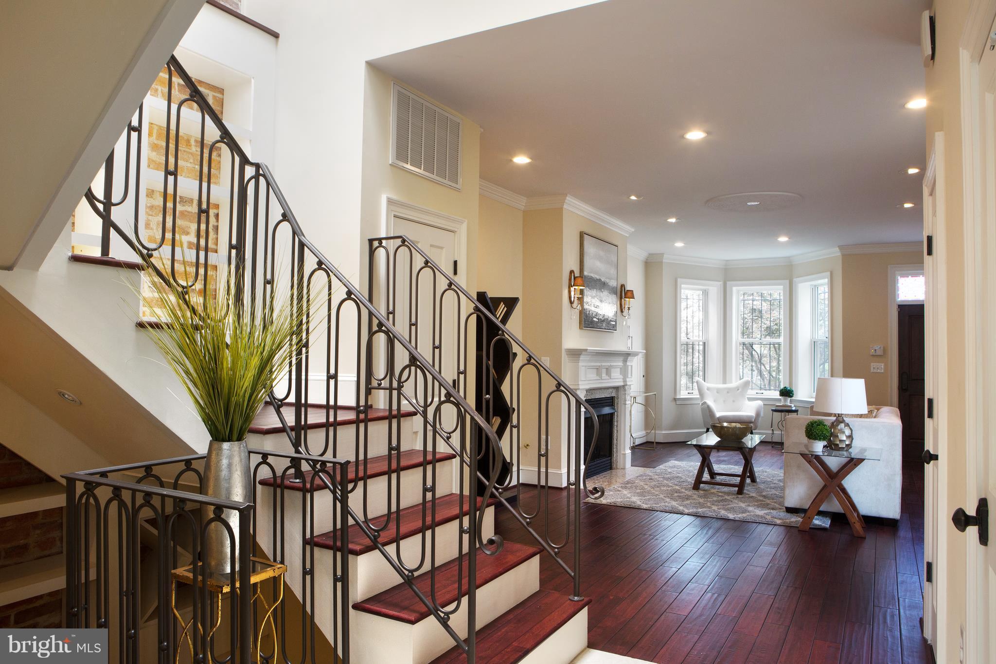 647 5th Street Northeast Washington, DC 20002 - Photo 12 of 29 One-of-a-Kind Statement Staircase