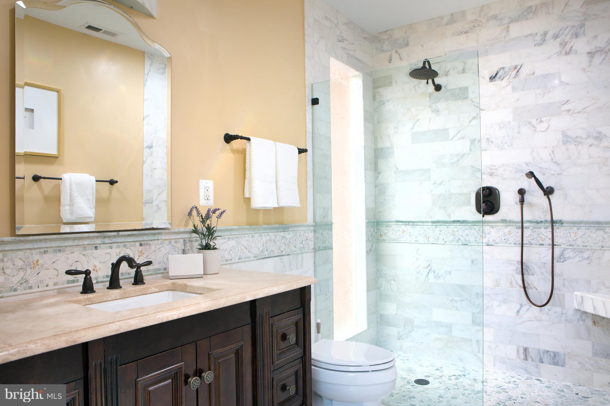 647 5th Street Northeast Washington, DC 20002 - Photo 17 of 29 Indulge in Marble Spa-Like Luxury Bathroom