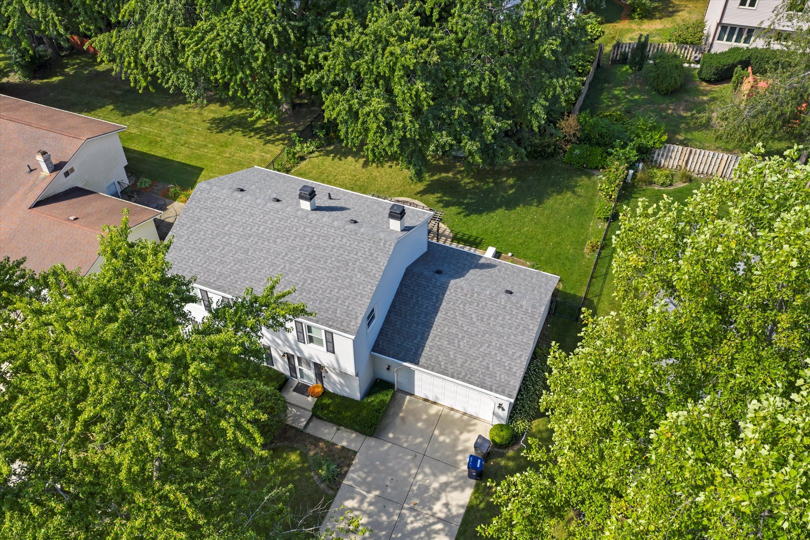 41 Lockman Circle Elgin, IL 60123 - Photo 41 of 46 an aerial view of a house with a yard and lake view