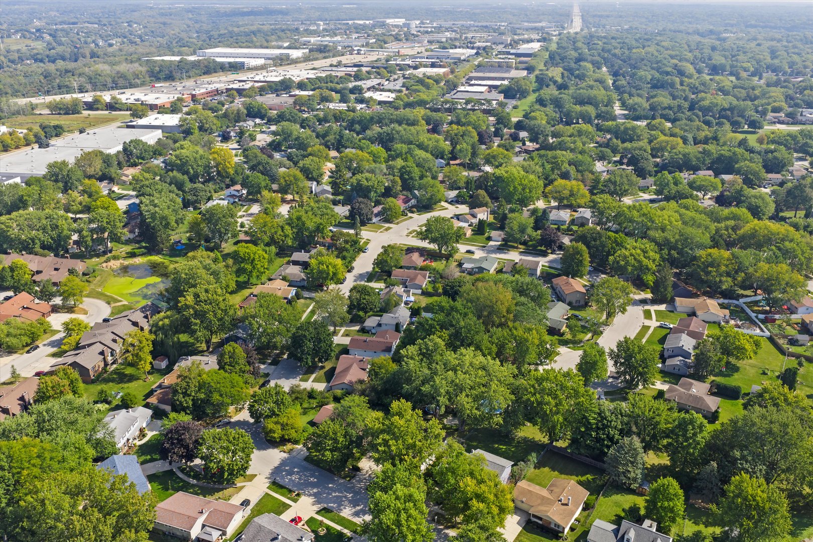 41 Lockman Circle Elgin, IL 60123 - Photo 42 of 46 an aerial view of residential houses with outdoor space and trees