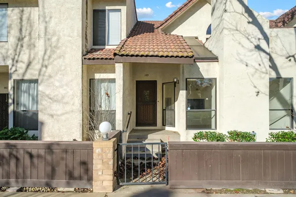 front view of a house with a entrance