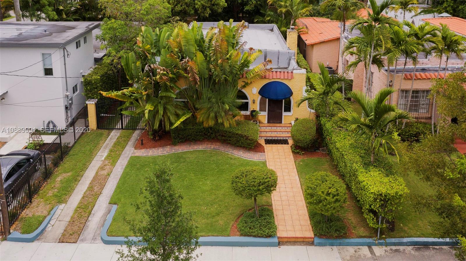 210 Southwest 19th Road Miami, FL 33129 - Photo 10 of 33 an aerial view of a house with swimming pool garden and patio