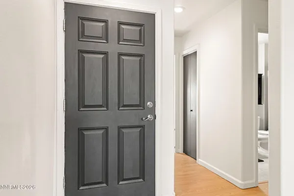 a view of front door