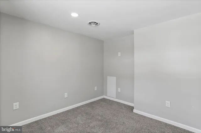 a view of an empty room